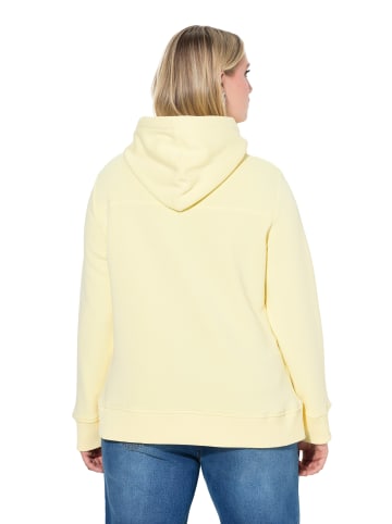 Ulla Popken Sweatshirt in blassgelb