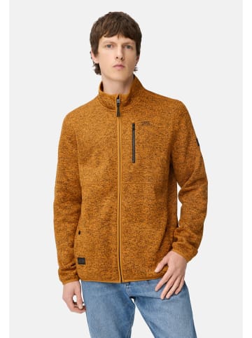 Camel Active Strickjacke mit Stehkragen in Orange