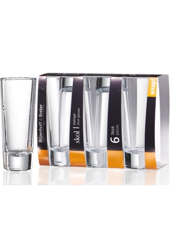 Ritzenhoff & Breker 12er Set Schnapsgläser Skol 65 ml transparent in transparent