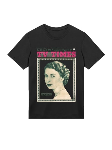 F4NT4STIC T-Shirt TV Times Queen Elizabeth II 1957 Cover in schwarz
