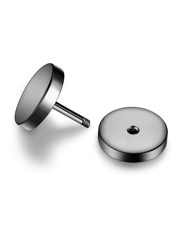 True Rebels Ohrringe aus Edelstahl in gunmetal