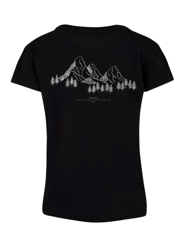 F4NT4STIC Ladies Box T-Shirt Mountain in schwarz