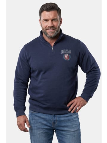 Men Plus Sweatshirt in navy blau