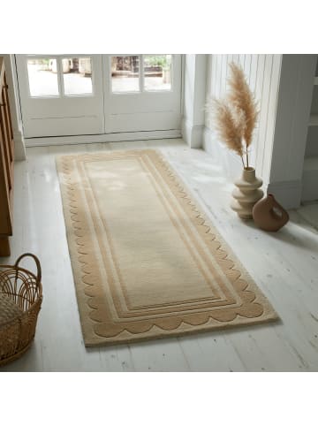 KADIMA DESIGN Eleganter handgetufteter Wollteppich in Naturtönen