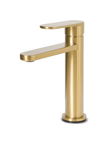 Beliani Wasserhähne COLHUE in Gold - (W) 5 x (H) 18 x (L) 17 cm