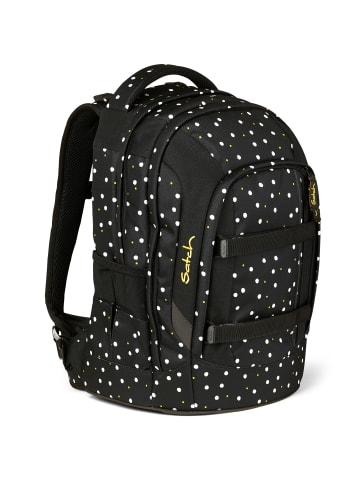 Satch pack Schulrucksack 45 cm in black white yellow