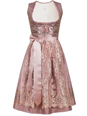 Edelnice Midi Dirndl 2-teilig Madeleine in rose