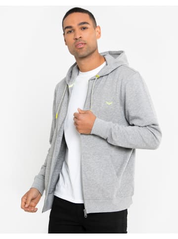 Threadbare Sweatjacke Through Tangerine in Grey