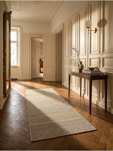 KADIMA DESIGN Läufer Berber flachgewebt pflegeleicht Wohnzimmer Flur Esszimmer in Beige