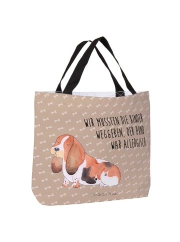 Mr. & Mrs. Panda Schultasche Hund Basset Hound mit Spruch in Hundeglück