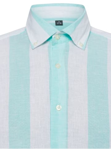 Nils Sundström Hemd in mint weiß - 0010