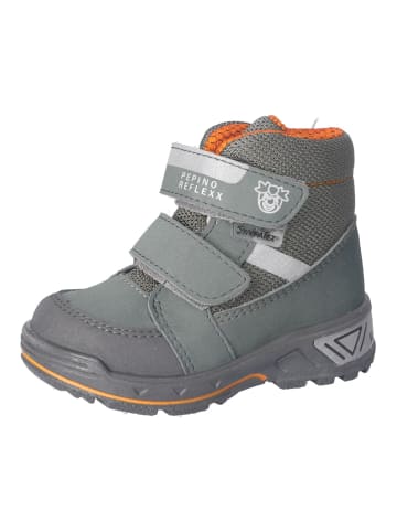 PEPINO Stiefelette in Grün/Grau