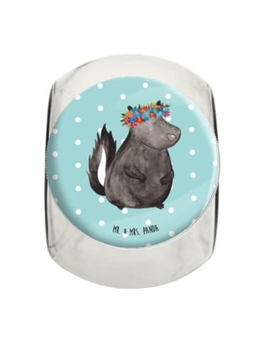 Mr. & Mrs. Panda Bonboniere Stinktier ohne Spruch in Türkis Pastell