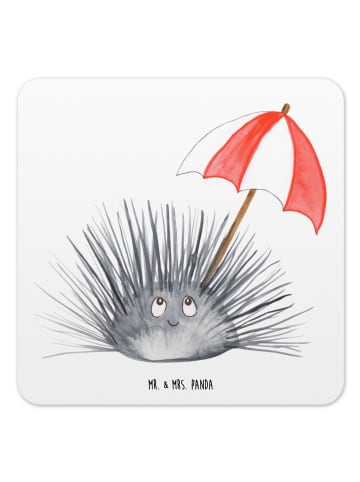 Mr. & Mrs. Panda Tischuntersetzer Seeigel ohne Spruch in Weiß