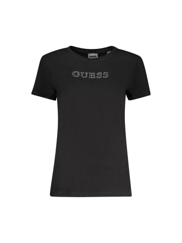 Guess Jeans Schwarzes Baumwoll-T-Shirt