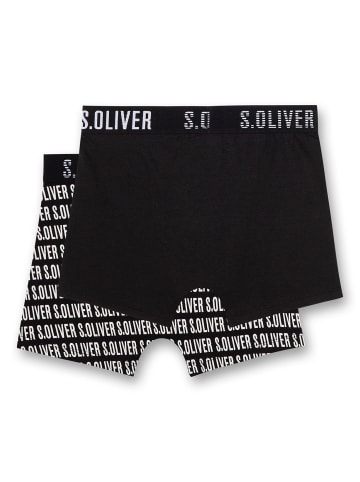 S. Oliver Boxershort 2er Pack in Schwarz