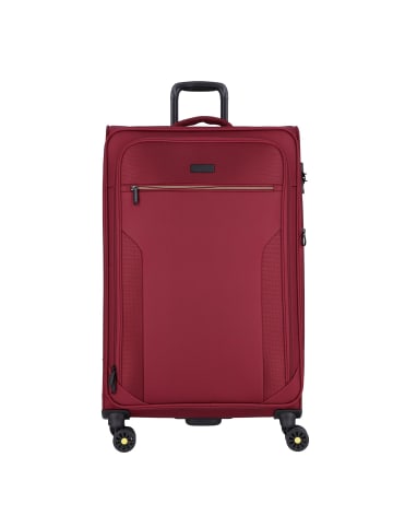 D&N Travel Line 9704 4 Rollen Trolley L 78 cm mit Dehnfalte dark red