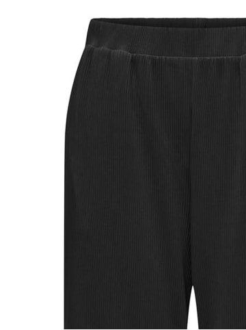 JACQUELINE de YONG Hose weiter Beinschnitt hoher Taille elegant in Schwarz