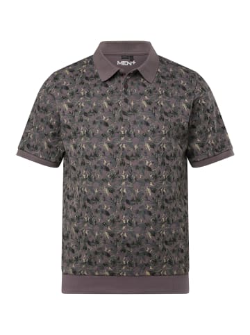Men Plus Poloshirt in asphaltgrau