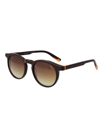 Funky Buddha Männer Sonnenbrille Rund Braun