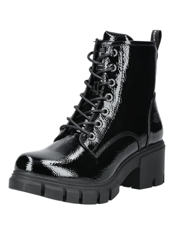 DOCKERS Stiefelette in Schwarz Lack