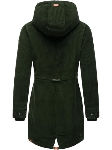 ragwear Winterjacke Canny Corduroy in Dark Olive