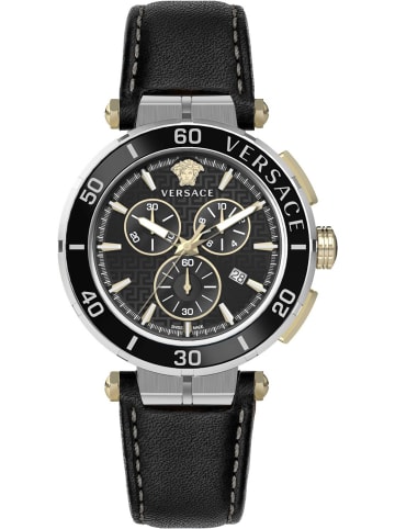 Versace Versace Herren Armbanduhr GRECA 45mm in schwarz