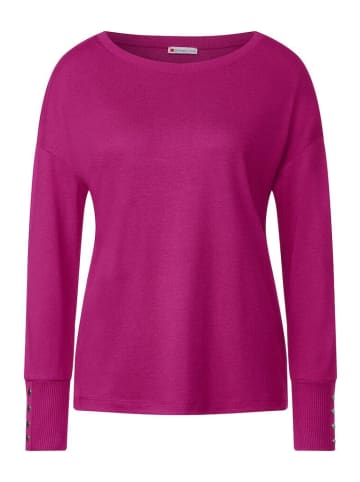 Street One Langarmshirt in bright cozy pink