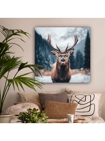 MuchoWow Leinwand Bilder Kastanienfarben