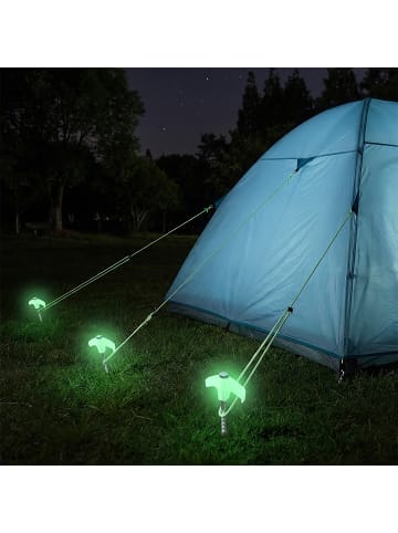 relaxdays 20 x Schraubheringe "leuchtend" in Silber/ Orange - 20 cm