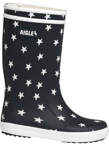 AIGLE Regenstiefel Lolly-Pop 2 Sterne in marineblau/weiß