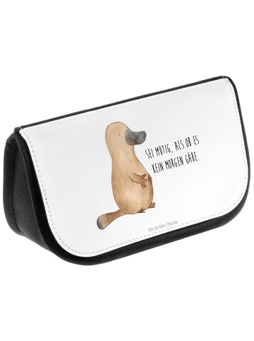 Mr. & Mrs. Panda NeZeichenssaire Schnabeltier Mut mit Spruch in Weiß