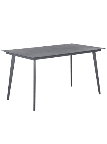 Beliani Esstisch MILETO in Grau - (W) 80 x (H) 75 x (L) 140 cm