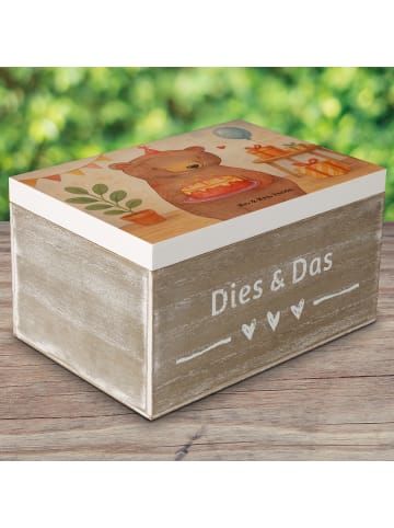 Mr. & Mrs. Panda fotokiste Geburtstag Bär Torte Design ohne Spruch in Weiß