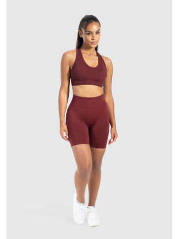 SMILODOX Shorts Amaze Scrunch in Bordeaux