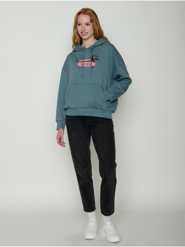 GreenBomb Mello Hot Dog in Altes Blau