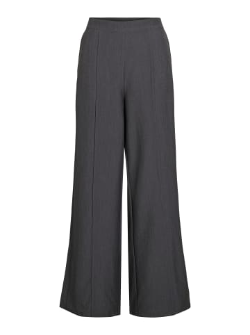 Vila Wide Leg Hose in Medium Grey Melange