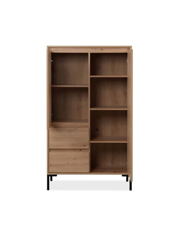 CALICOSY Highboard PLOCK in Helles - (W) 81  x (H) 139  x (L) 40  cm