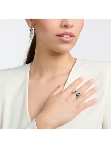 Thomas Sabo Ring Mit Winterlichen Sonnenstrahlen in silber, weiß