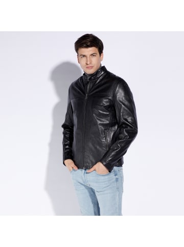 Wittchen Stylish leather jacket, man in Black