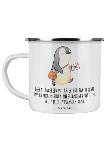 Mr. & Mrs. Panda Kaffeetasse Briefe & Pakete mit Spruch in Weiß