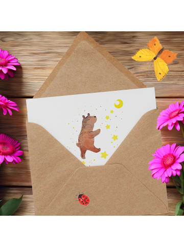 Mr. & Mrs. Panda Einladungskarte Mutig zu sich selbst stehen mit... in Weiß