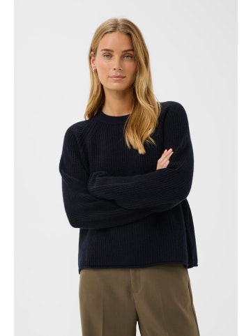 PART TWO Strickpullover LuahPW Oversize fit in Dark Navy