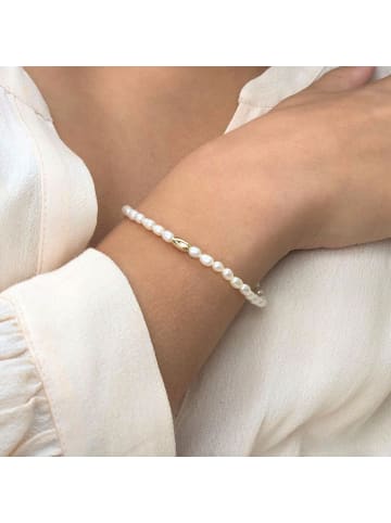 Ailoria SANGO Armband gold/weiße Perle in weiß