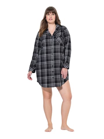 Ulla Popken Nachthemd in schwarz