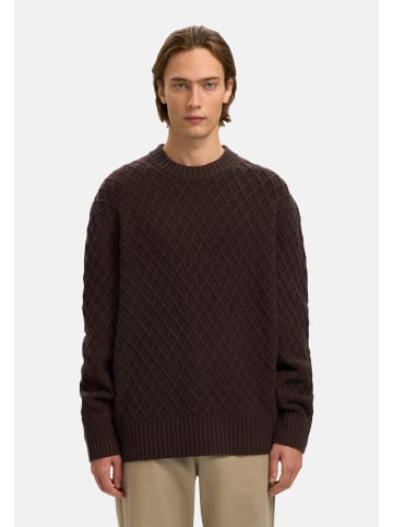 SELECTED HOMME Pullover 'Patric' in dunkelbraun