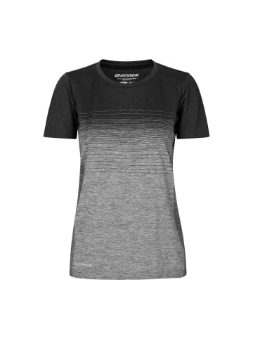 GEYSER T-Shirt striped in Graphit meliert