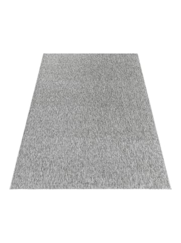 KADIMA DESIGN Teppich Kurzflor Unifarben Polypropylen saugroboter Wohnzimmer in Hellgrau