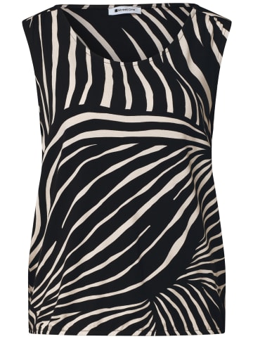 Street One Top in schwarz ecru