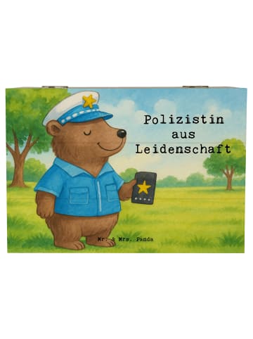 Mr. & Mrs. Panda Geschenkbox Polizistin Leidenschaft Design mit ... in Weiß